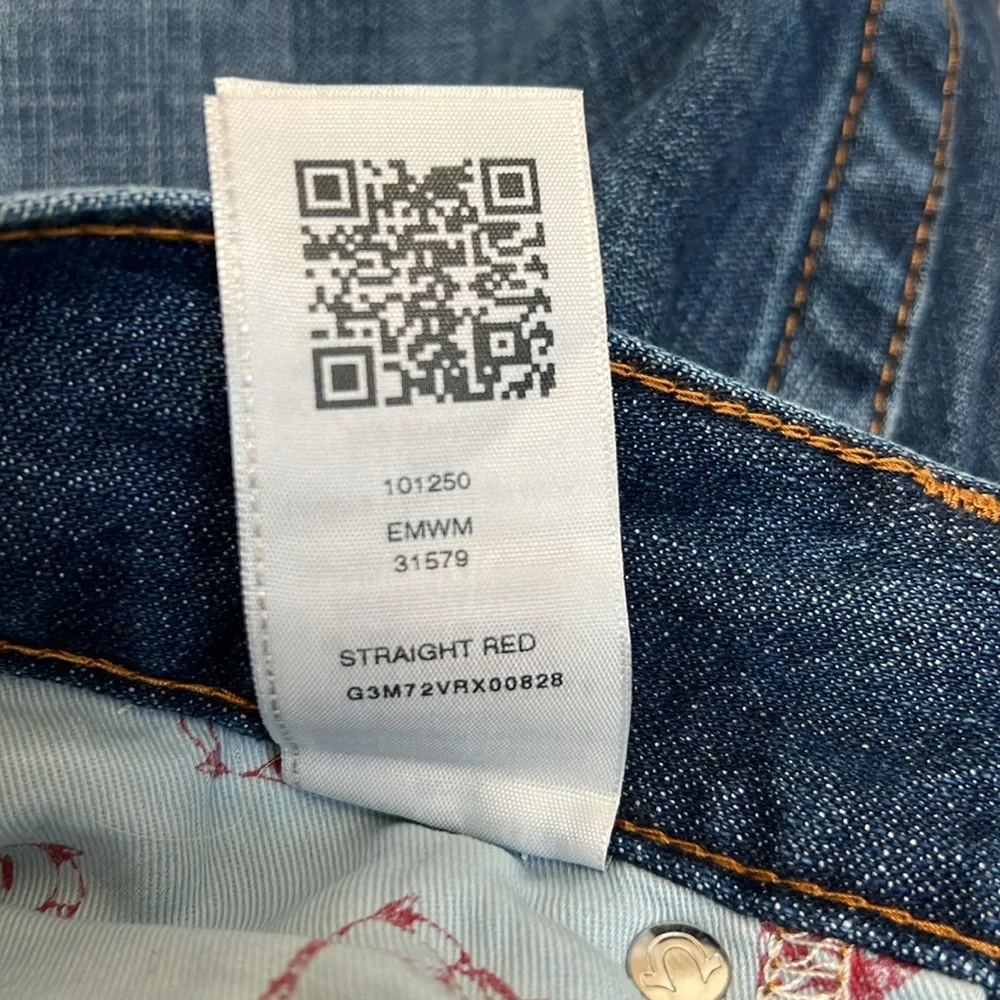 True Religion Straight Fit Jeans 101250 Ultra Indigo Men’s Size 33 x 34 NWT